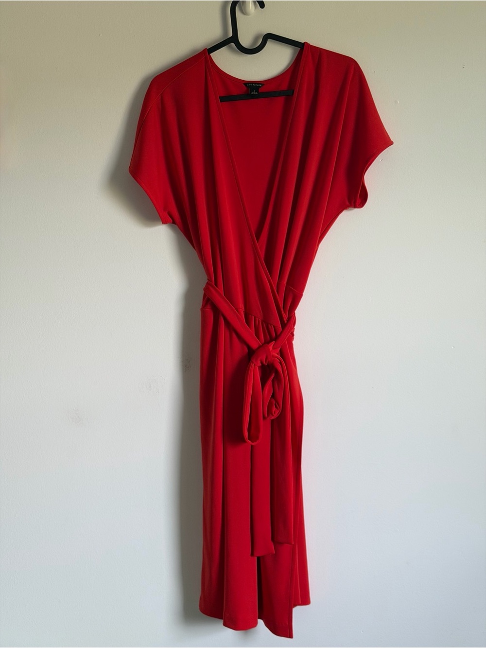 Ann Taylor Red Wrap Dress